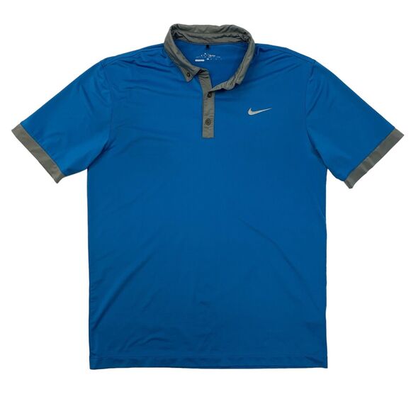 Nike Polo Shirt Mens Medium Astral Blue Golf Tour Performance Ultra 2.0 Dri Fit - Picture 1 of 12